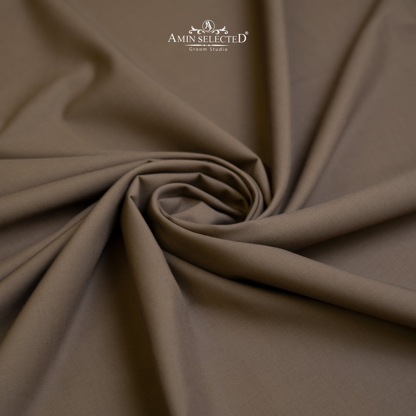 Admani Venus Pro - Mid Brown Colour Wash N Wear Unstitched Shalwar Kameez Fabric - Amin Selected