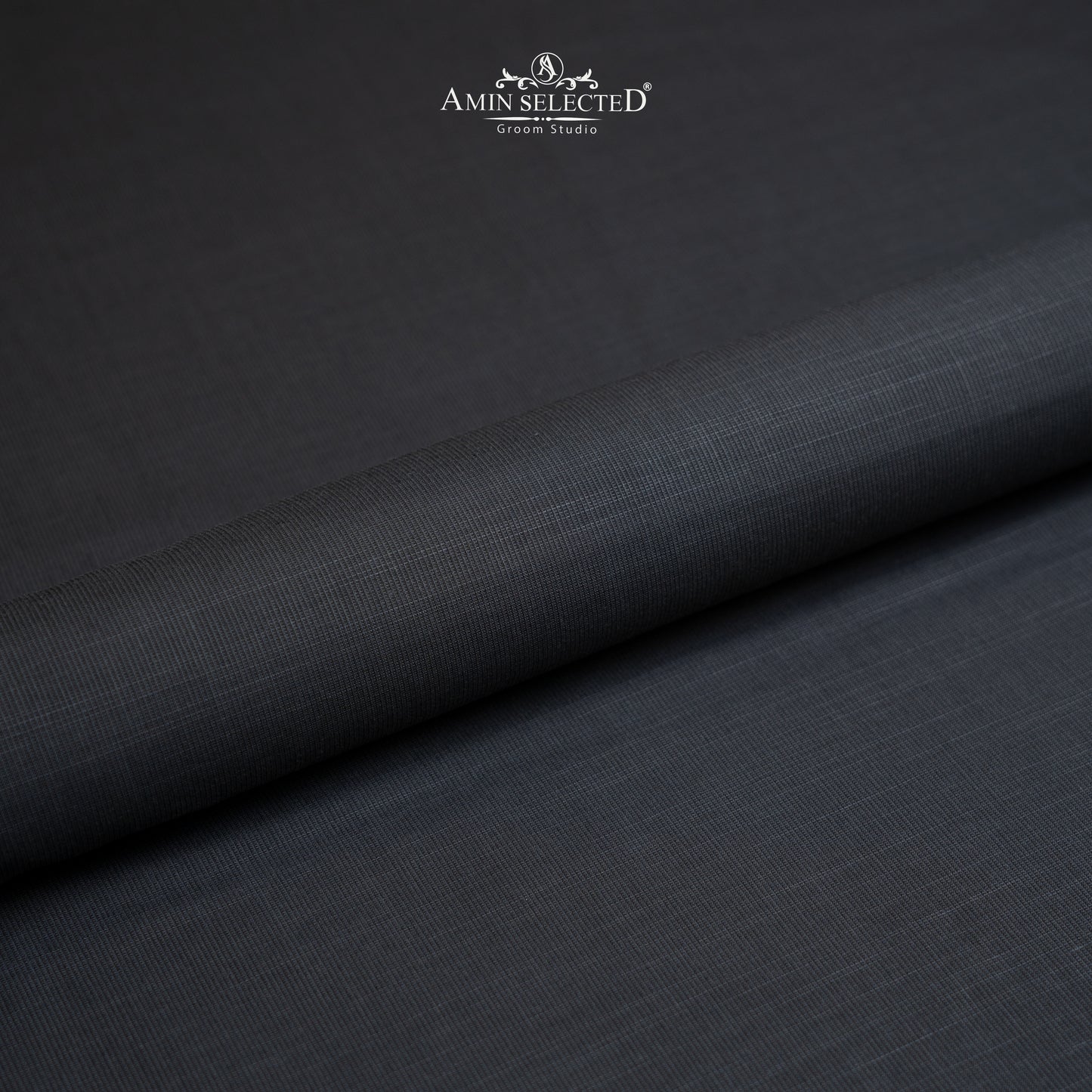 Bluegrass - Charcoal Grey colour Wash N Wear Unstitched Shalwar Kameez Fabric - Amin Selected