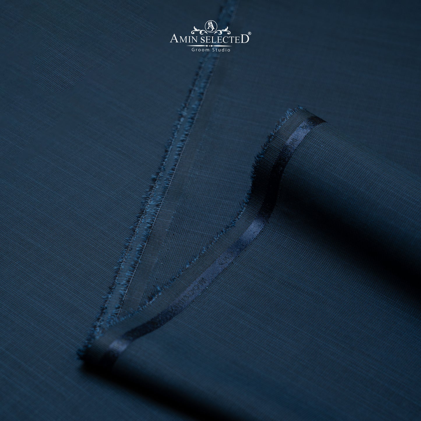 Bluegrass - Inkwell Blue Colour Wash N Wear Unstitched Shalwar Kameez Fabric - Amin Selected