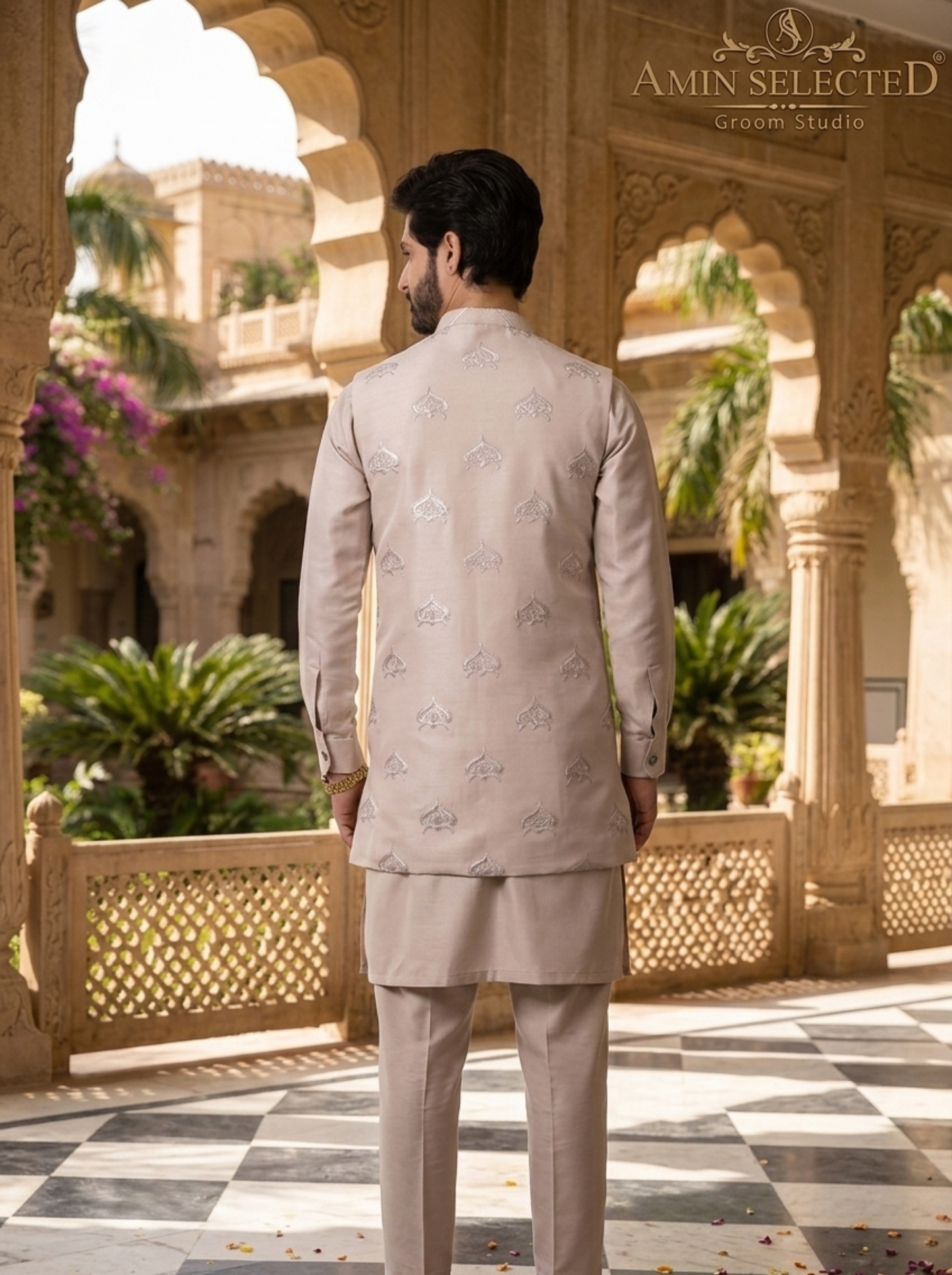 Creamy Jacket with Front Open Look - Amin Selected