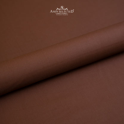 Admani Venus Pro - Chestnut Brown Colour Wash N Wear Unstitched Shalwar Kameez Fabric - Amin Selected 