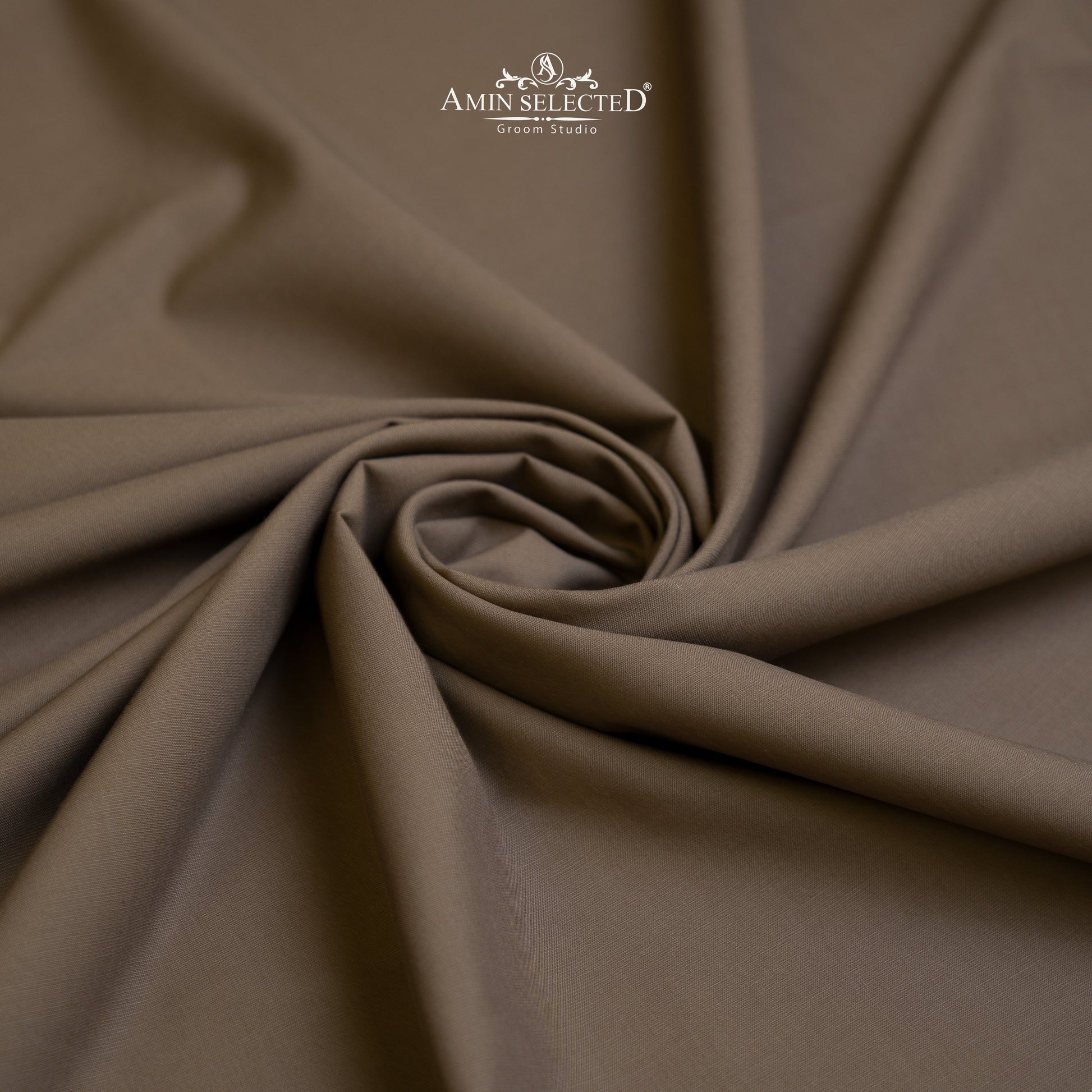 Admani Venus Pro - Mid Brown Colour Wash N Wear Unstitched Shalwar Kameez Fabric - Amin Selected 