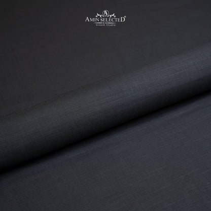 Bluegrass - Charcoal Grey colour Wash N Wear Unstitched Shalwar Kameez Fabric - Amin Selected 