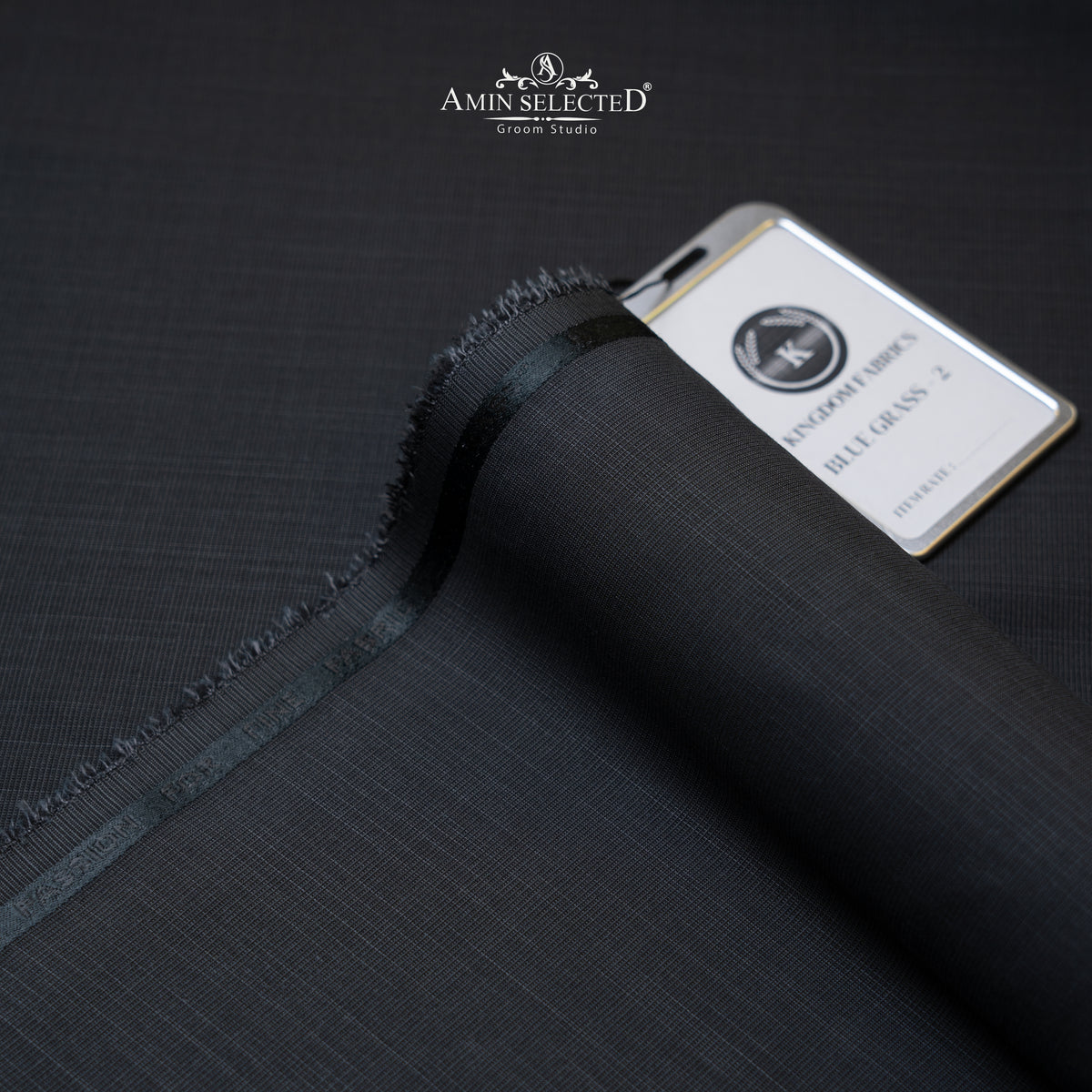 Bluegrass - Charcoal Grey colour Wash N Wear Unstitched Shalwar Kameez Fabric - Amin Selected 