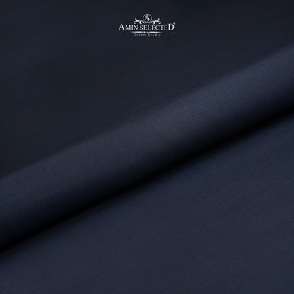 Bluegrass - Navy Blue Colour Wash N Wear Unstitched Shalwar Kameez Fabric - Amin Selected 