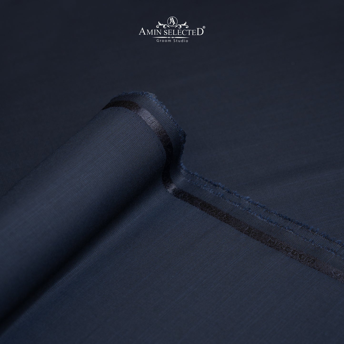 Bluegrass - Navy Blue Colour Wash N Wear Unstitched Shalwar Kameez Fabric - Amin Selected 