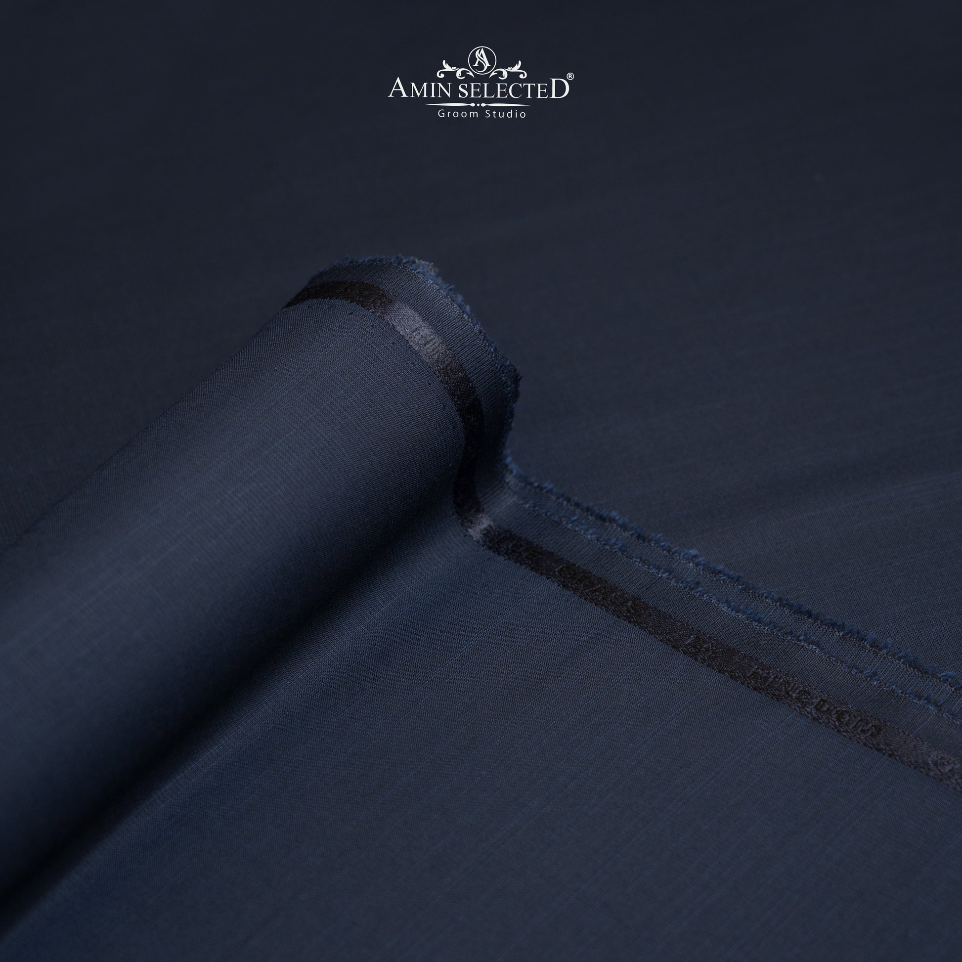 Bluegrass - Navy Blue Colour Wash N Wear Unstitched Shalwar Kameez Fabric - Amin Selected 