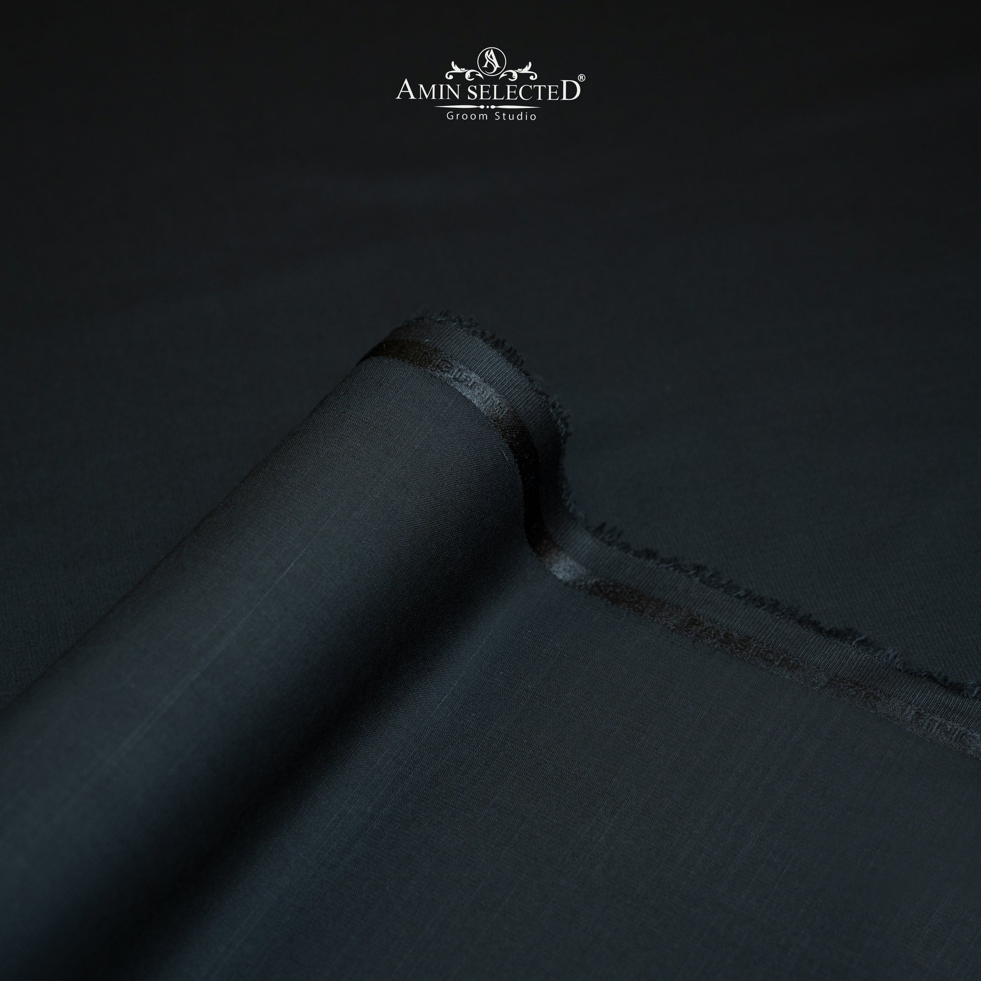 Bluegrass - Black Colour Wash N Wear Unstitched Shalwar Kameez Fabric - Amin Selected 