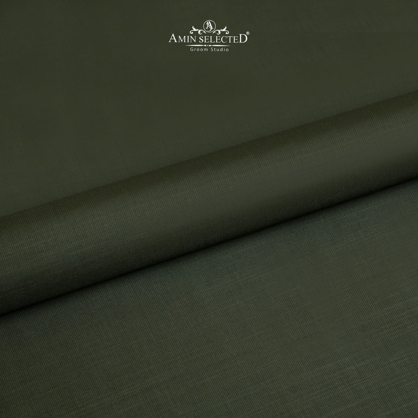 Bluegrass - Army Green Wash N Wear Unstitched Shalwar Kameez Fabric - Amin Selected 