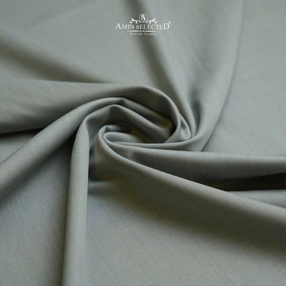 Thirsty - Light Grey Colour Wash N Wear Unstitched Shalwar Kameez Fabric - Amin Selected 