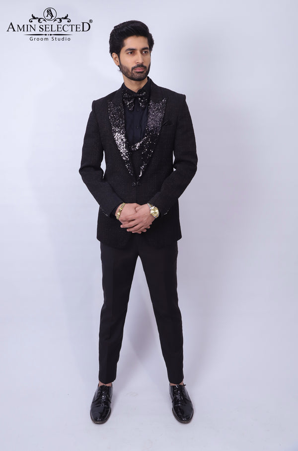 Black Partywear Suit - Amin Selected 