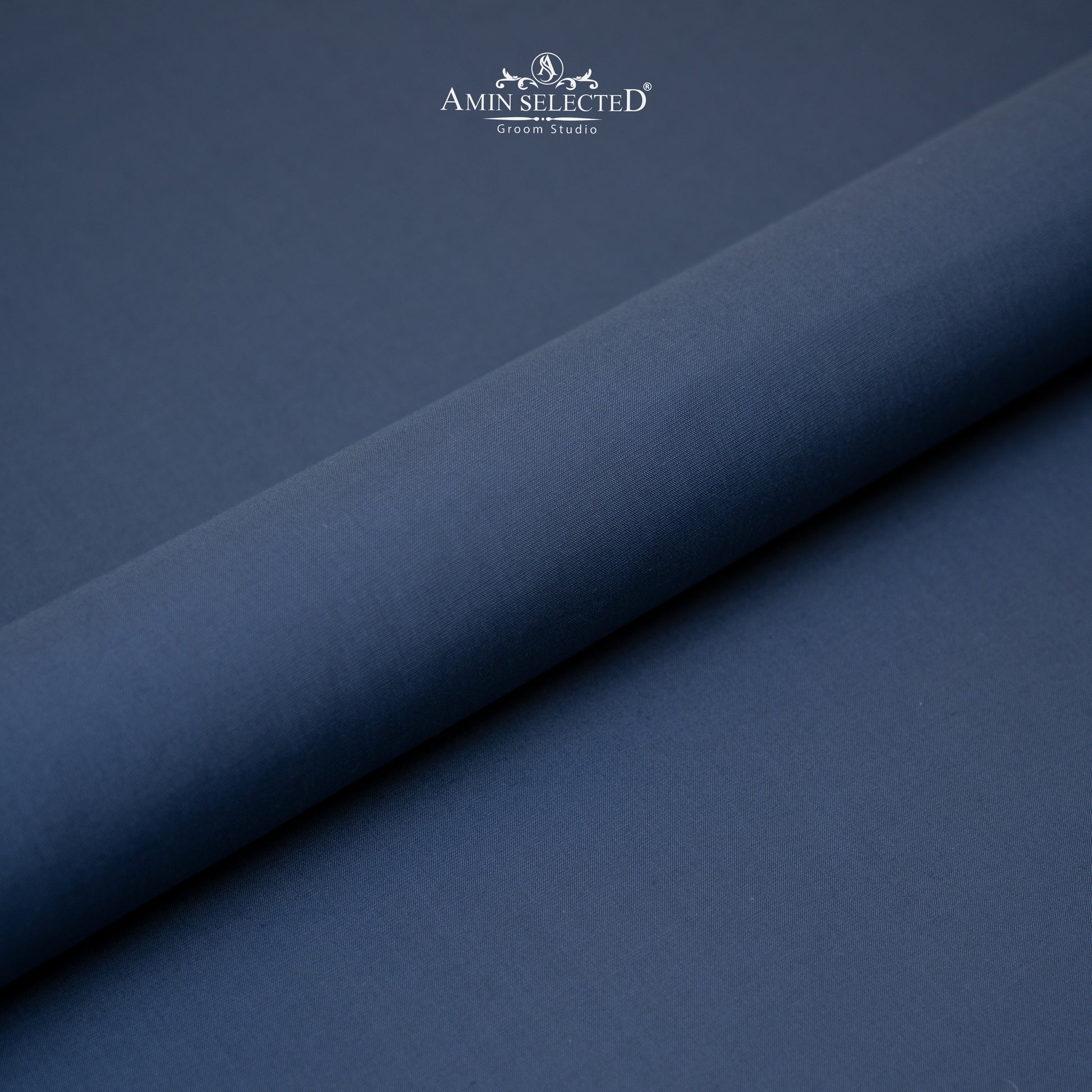Admani Venus Pro - Mid Blue Colour Wash N Wear Unstitched Shalwar Kameez Fabric - Amin Selected 
