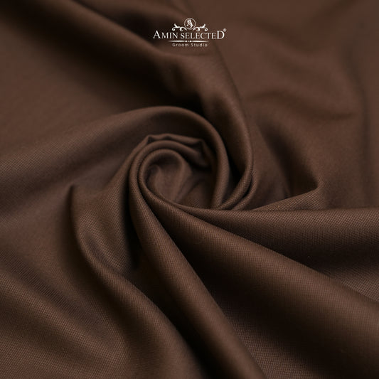 Goldmax - Copper Brown Colour Wash N Wear Unstitched Shalwar Kameez Fabric - Amin Selected 