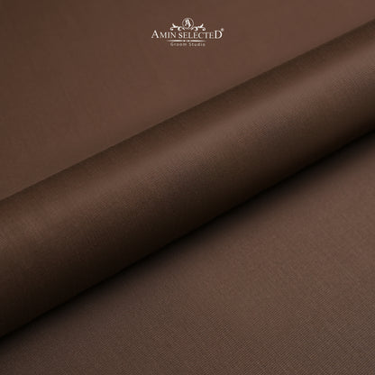 Goldmax - Copper Brown Colour Wash N Wear Unstitched Shalwar Kameez Fabric - Amin Selected 