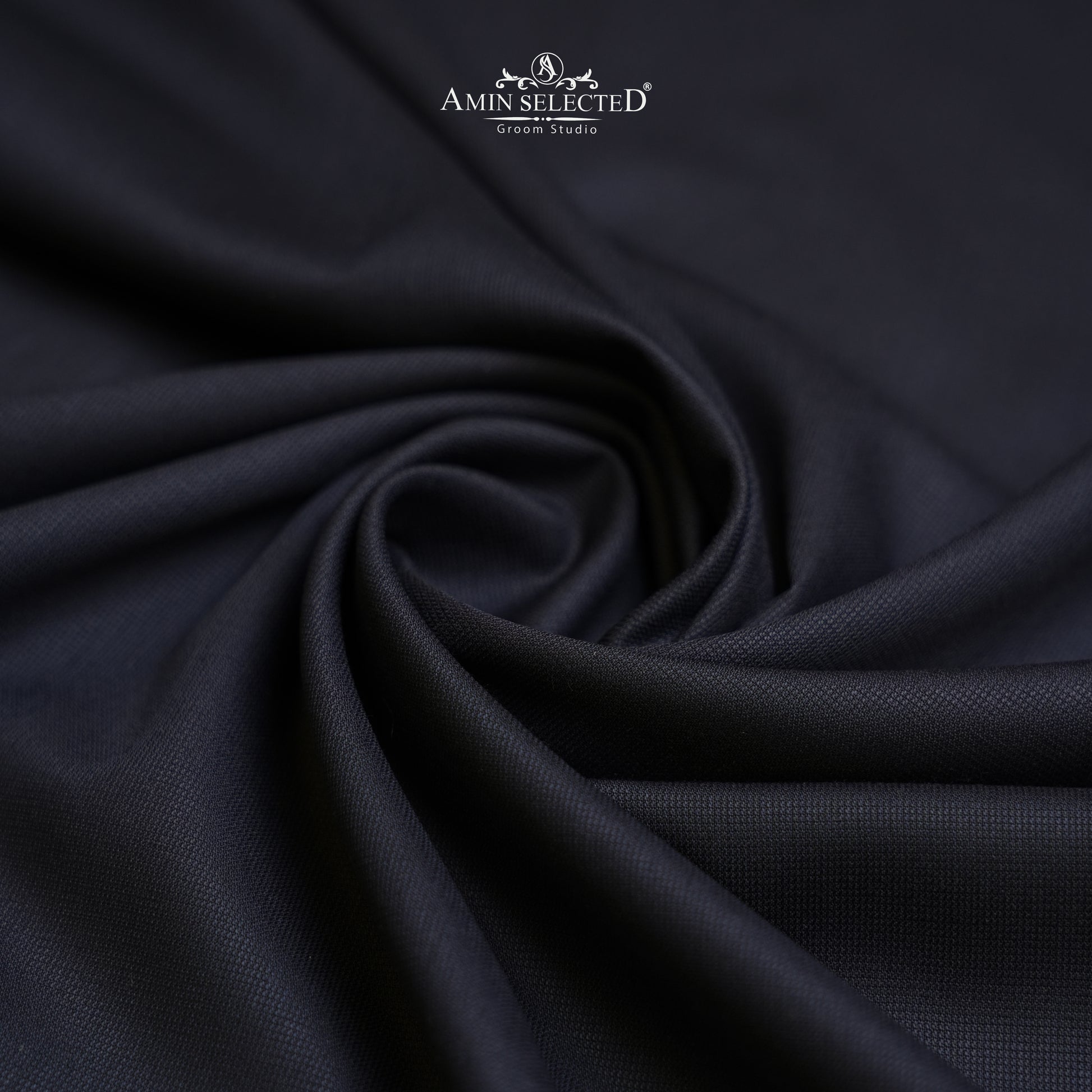 Goldmax - Navy Blue Colour Wash N Wear Unstitched Shalwar Kameez Fabric - Amin Selected 