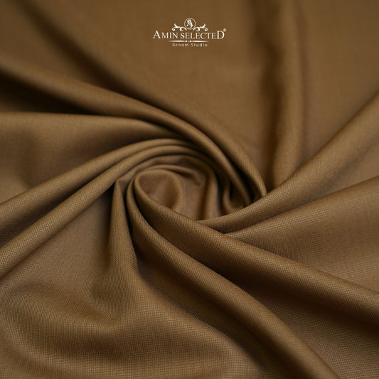 Goldmax - Camel Colour Wash N Wear Unstitched Shalwar Kameez Fabric - Amin Selected 