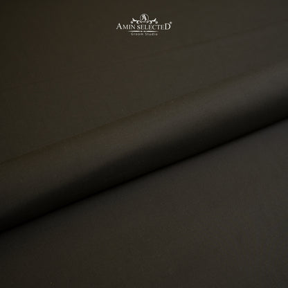Admani Venus Pro - Dark Brown Wash N Wear Unstitched Shalwar Kameez Fabric - Amin Selected 