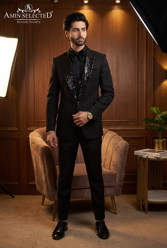 Black Partywear Suit - Amin Selected 
