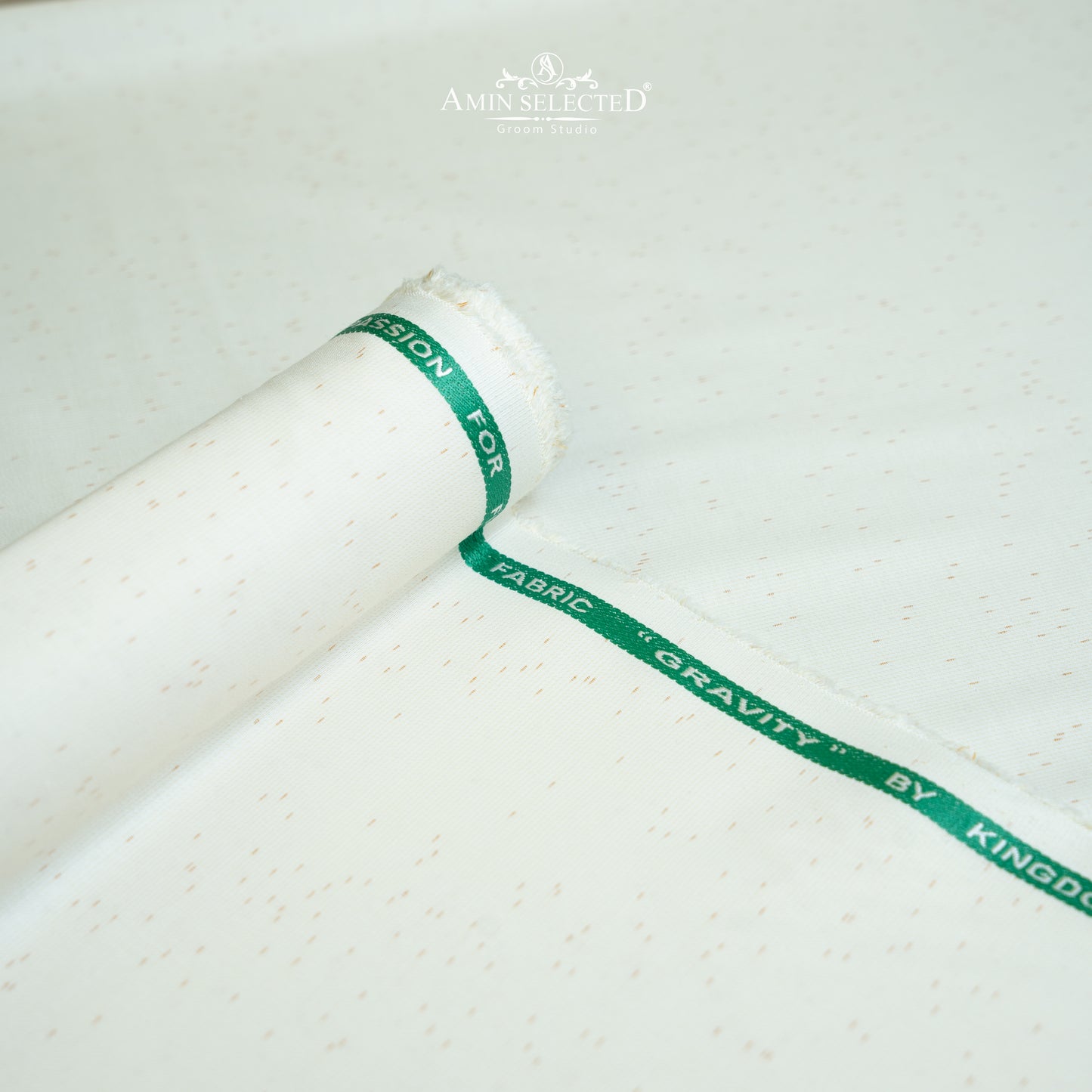 Kingdom Gravity - Pearl White Colour Wash N Wear Unstitched Shalwar Kameez Fabric - Amin Selected 