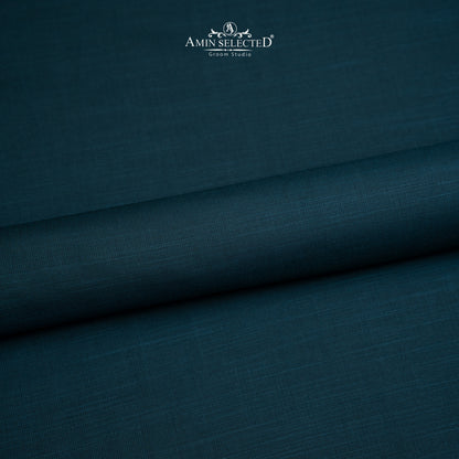 Bluegrass - Peacock Blue Colour Wash N Wear Unstitched Shalwar Kameez Fabric - Amin Selected 