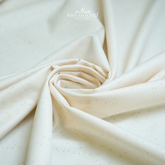 Kingdom Gravity - Pearl White Colour Wash N Wear Unstitched Shalwar Kameez Fabric - Amin Selected 