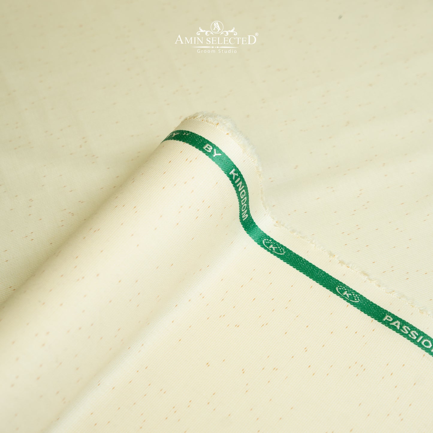 Kingdom Gravity - Cream Colour Wash N Wear Unstitched Shalwar Kameez Fabric - Amin Selected 