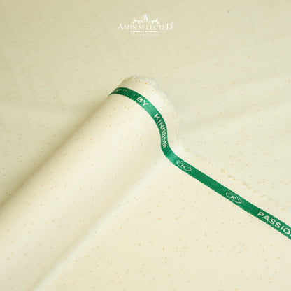 Kingdom Gravity - Cream Colour Wash N Wear Unstitched Shalwar Kameez Fabric - Amin Selected 